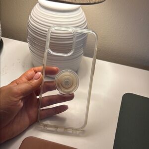 OtterBox Clear Case with Integrated PopSocket